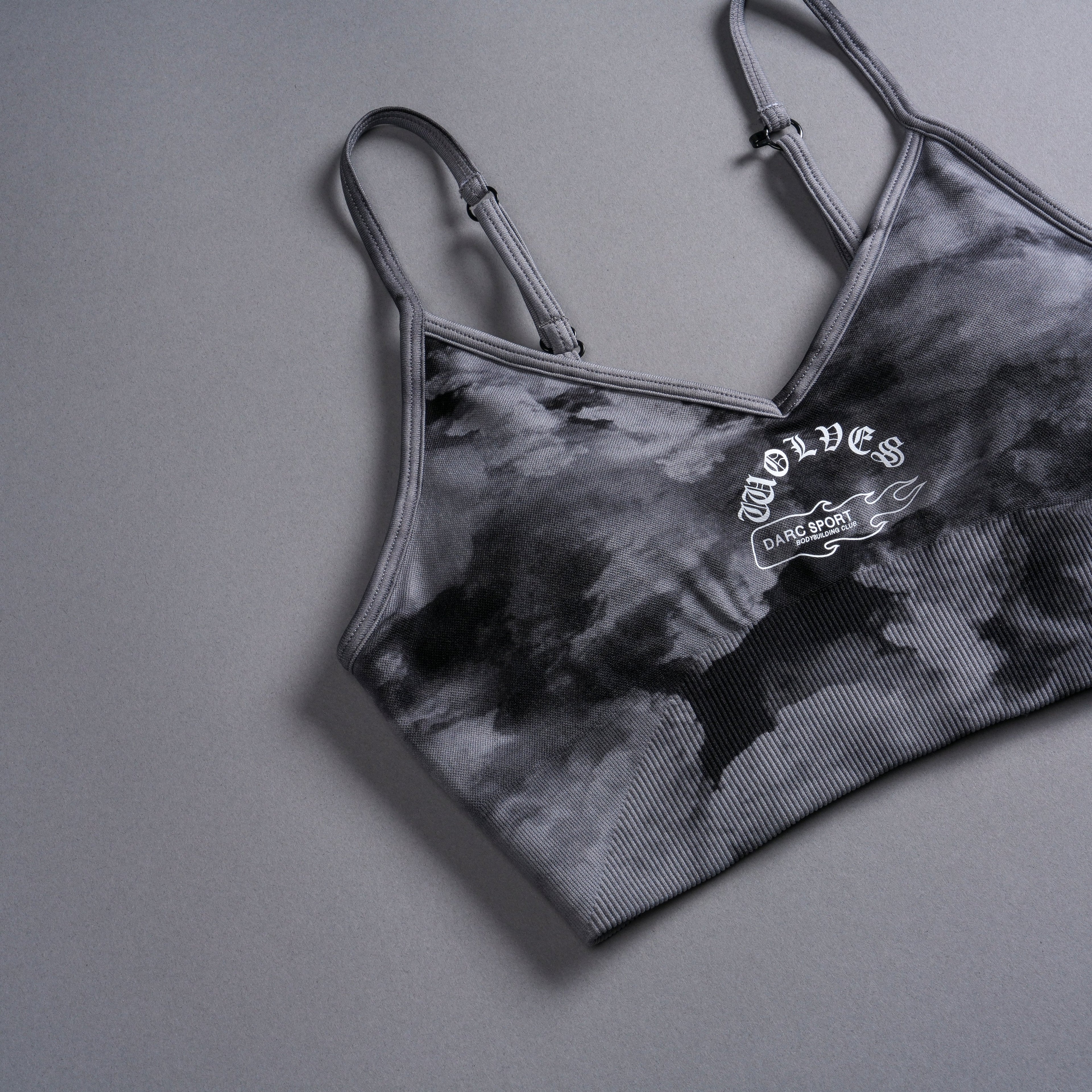 Riders "Everson Seamless" Sports Bra in Black Ghost Clouds — imagem 9