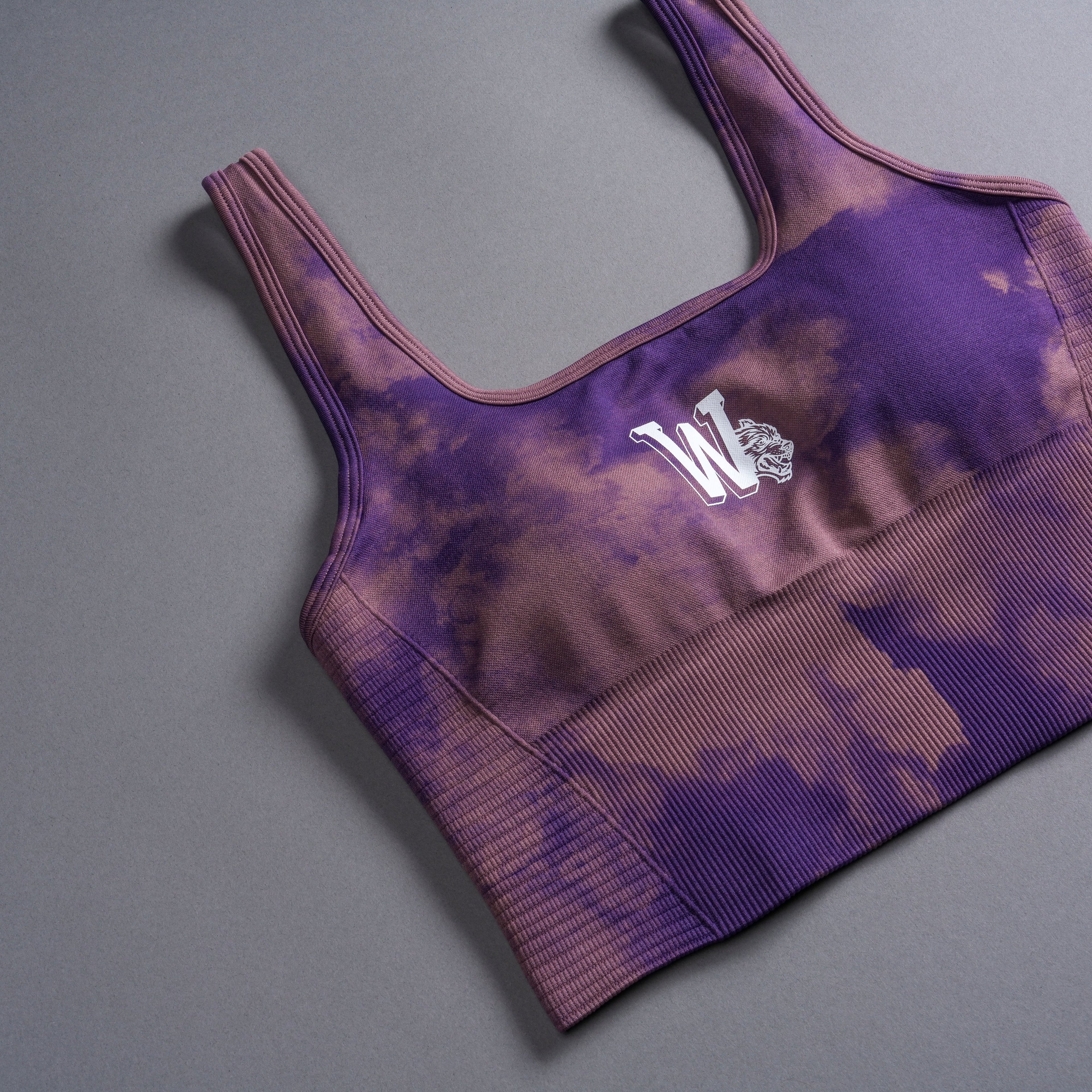 Our Stamp "Everson Seamless" Valencourt Bra in Purple Sky — imagem 8