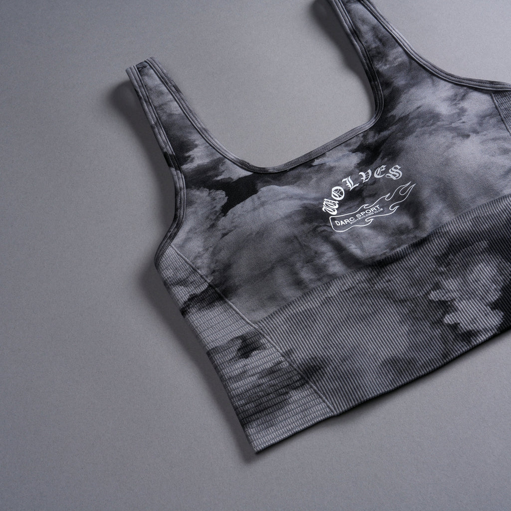 Riders "Everson Seamless" Valencourt Bra in Black Ghost Clouds — imagem 8