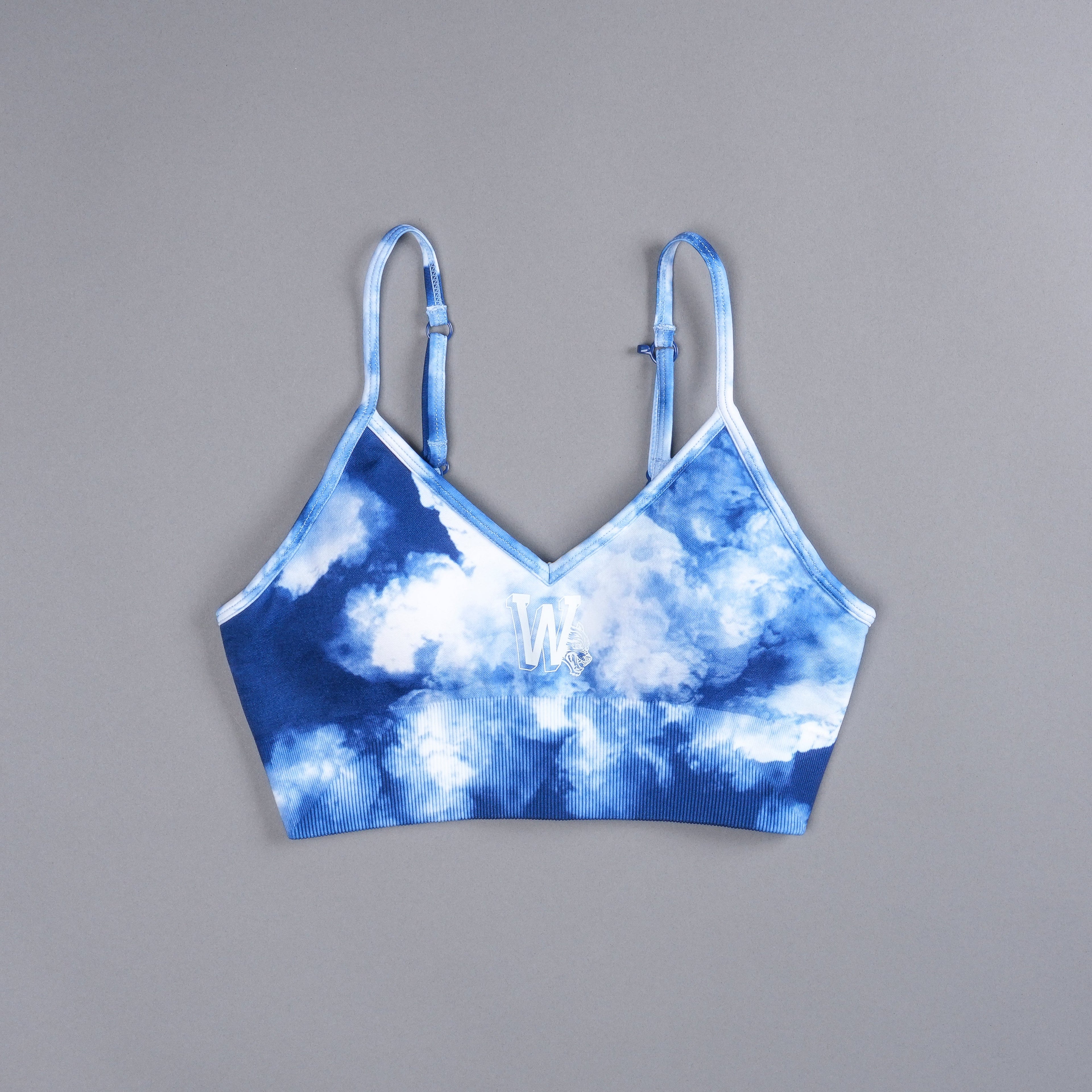 Our Stamp "Everson Seamless" Sports Bra in Blue Sky — imagem 3