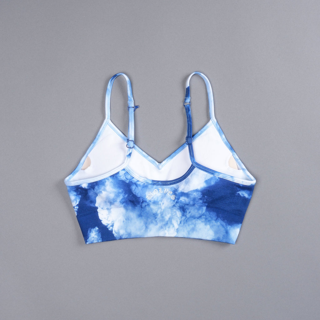 Our Stamp "Everson Seamless" Sports Bra in Blue Sky — imagem 4