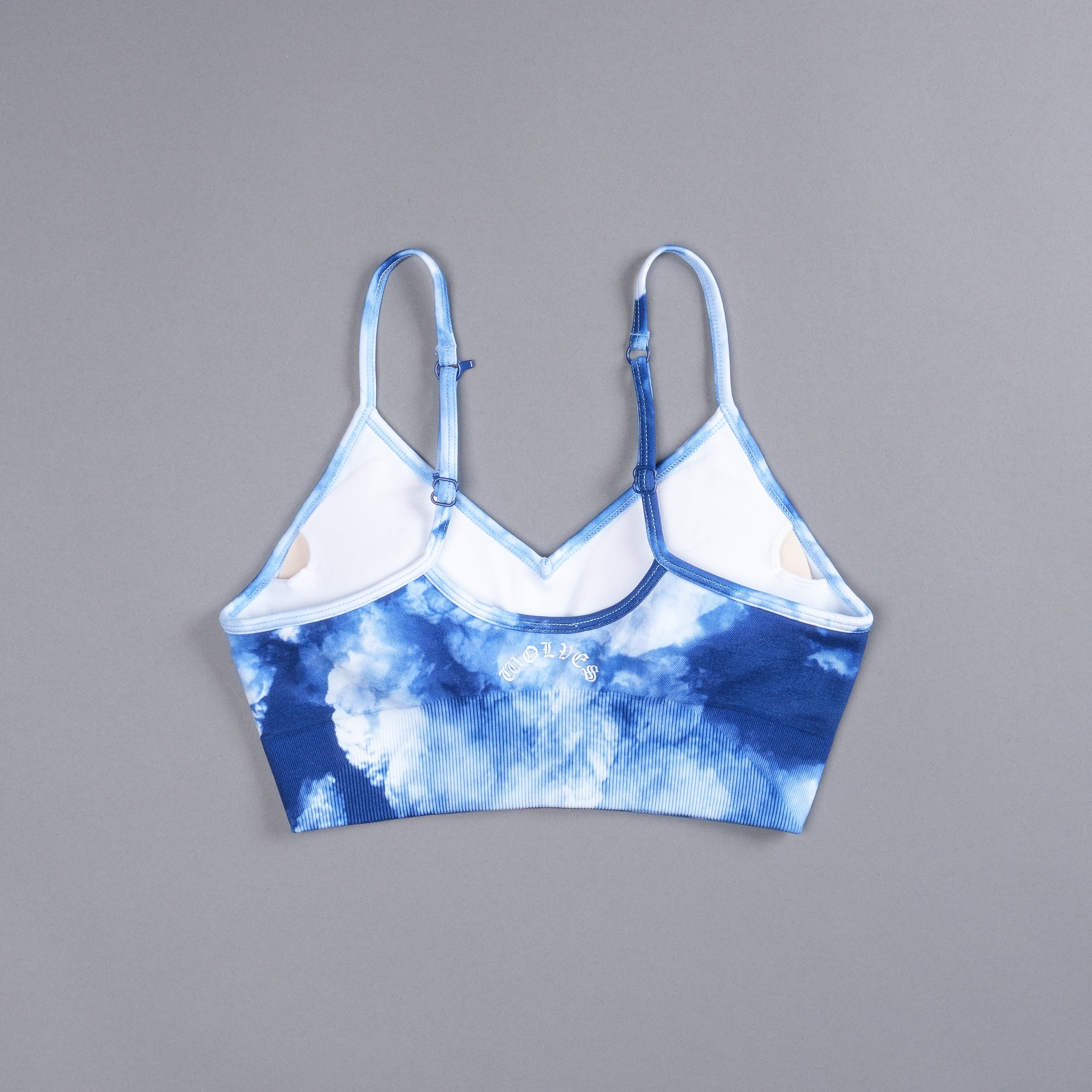 Our Stamp "Everson Seamless" Sports Bra in Blue Sky — imagem 4