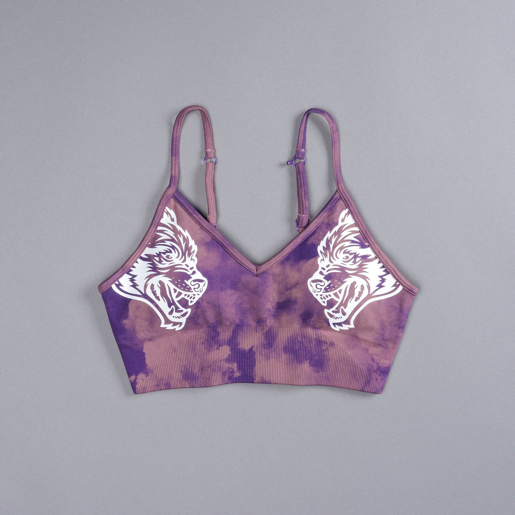 Dual Wolf "Everson Seamless" Sports Bra in Purple Sky — imagem 3