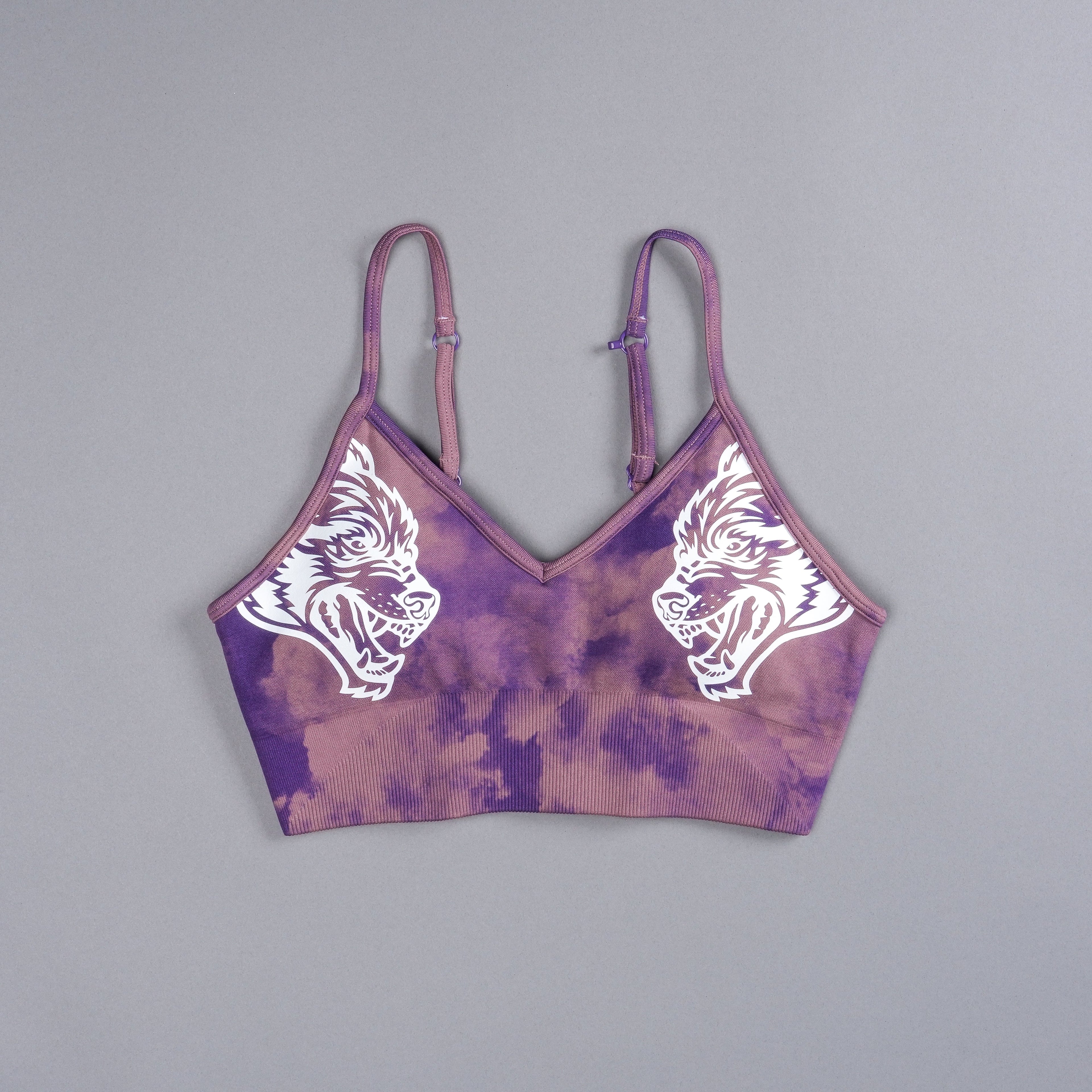 Dual Wolf "Everson Seamless" Sports Bra in Purple Sky — imagem 3