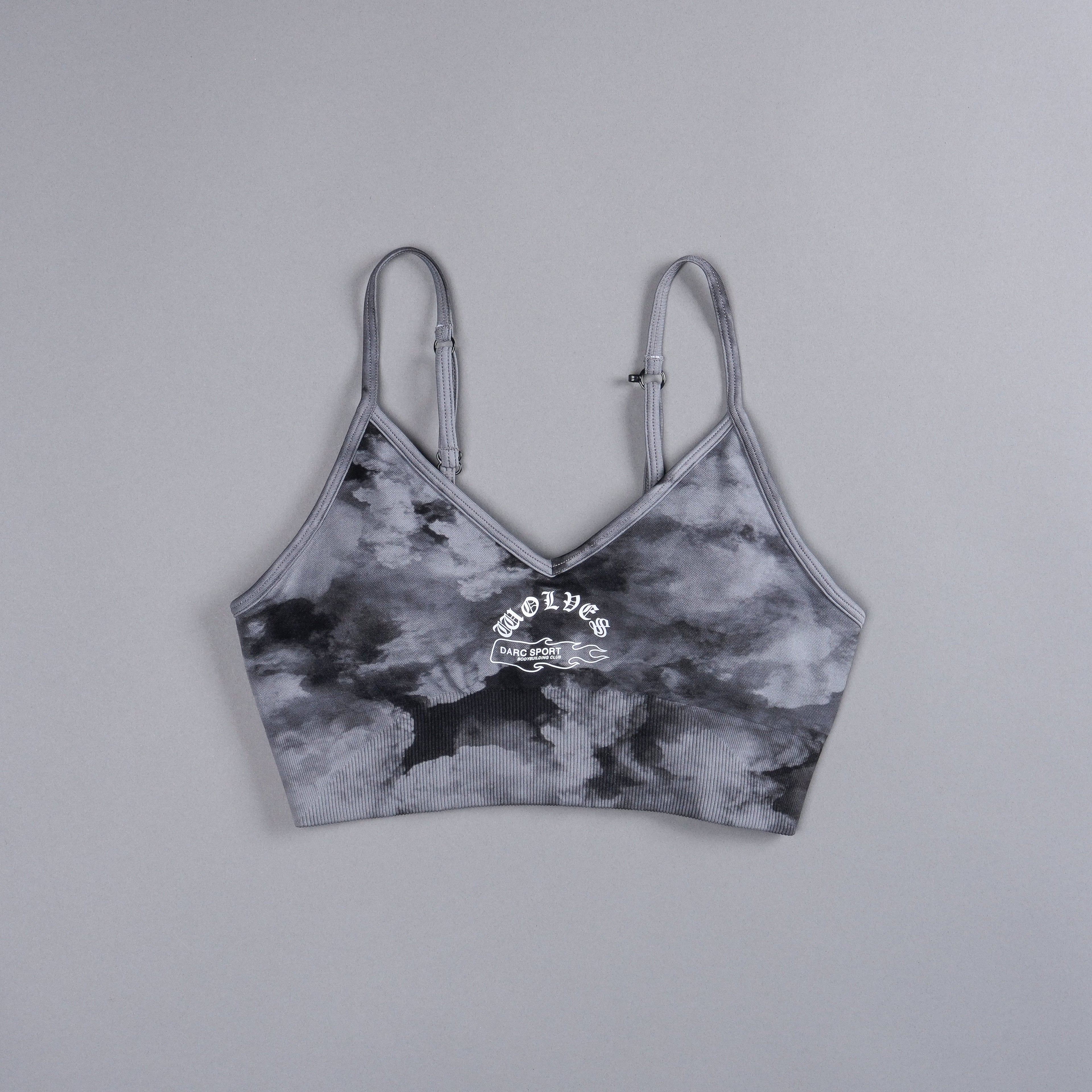 Riders "Everson Seamless" Sports Bra in Black Ghost Clouds — imagem 7