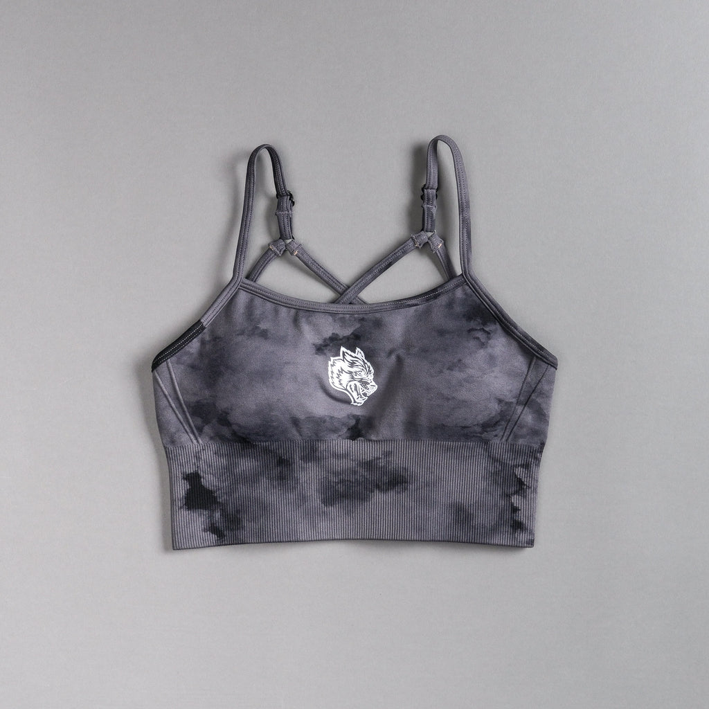 Single "Everson Seamless" Huxley Bra in Black Ghost Clouds — imagem 3