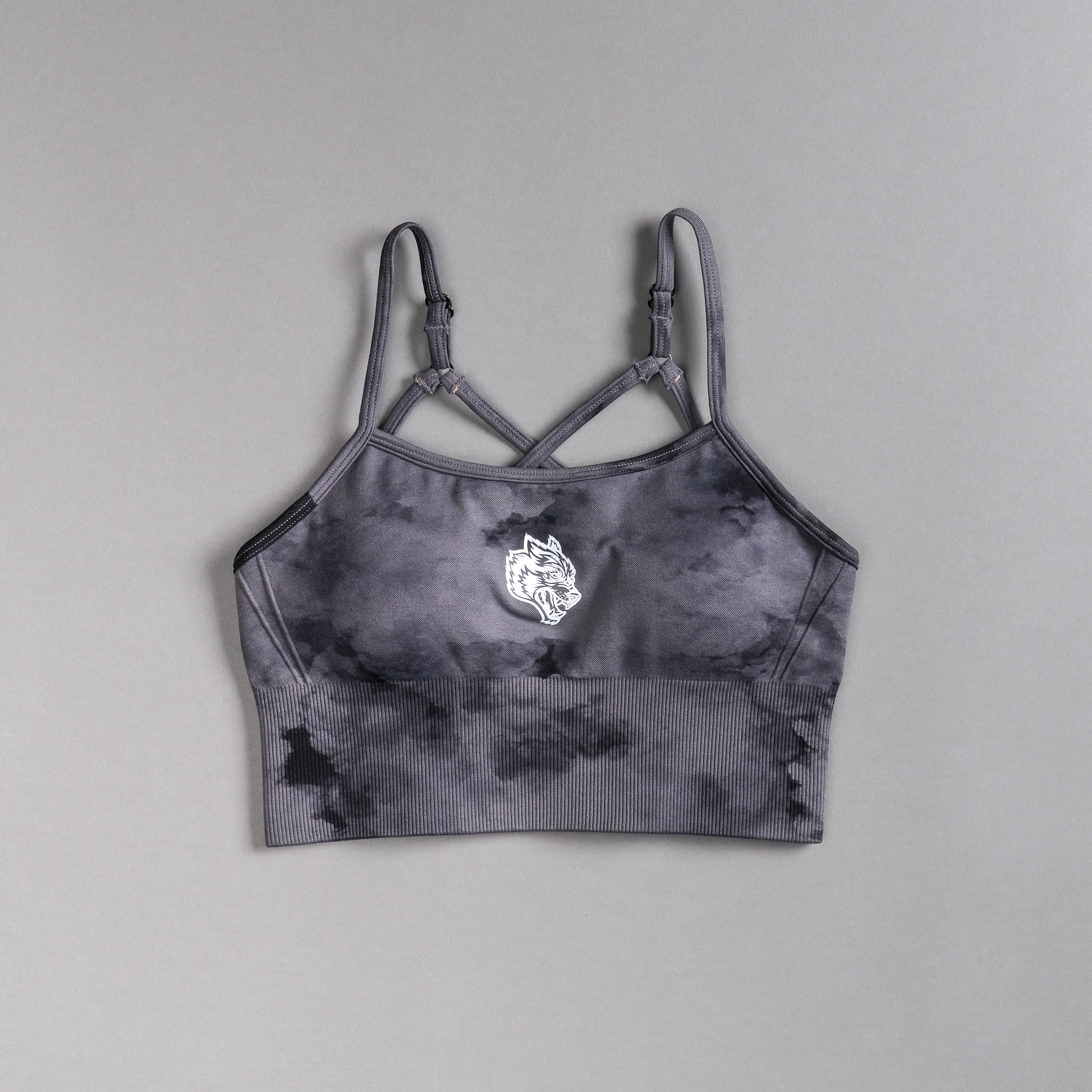 Single "Everson Seamless" Huxley Bra in Black Ghost Clouds — imagem 3
