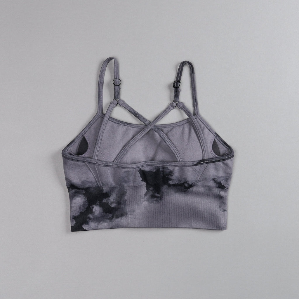 Single "Everson Seamless" Huxley Bra in Black Ghost Clouds — imagem 4