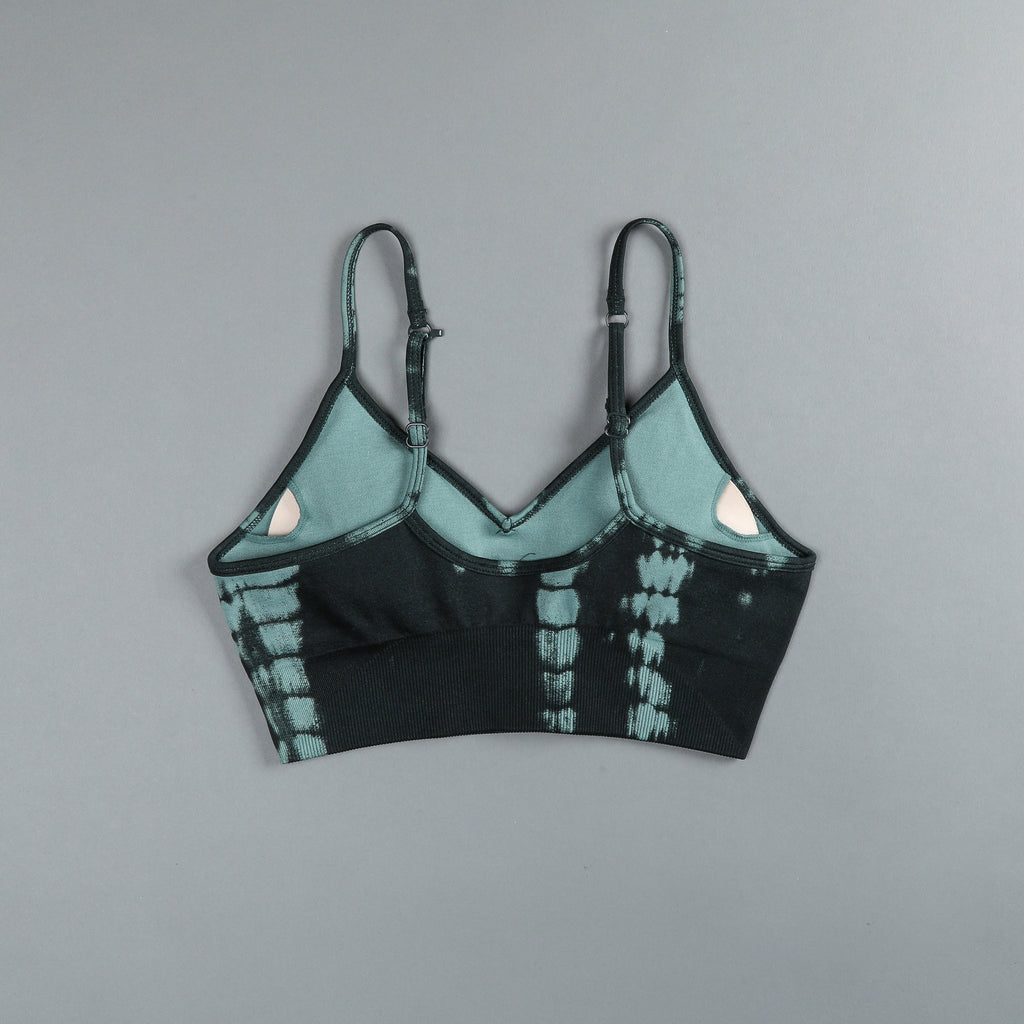Lone "Everson Seamless" Sports Bra in Jade Green Serpent — imagem 4