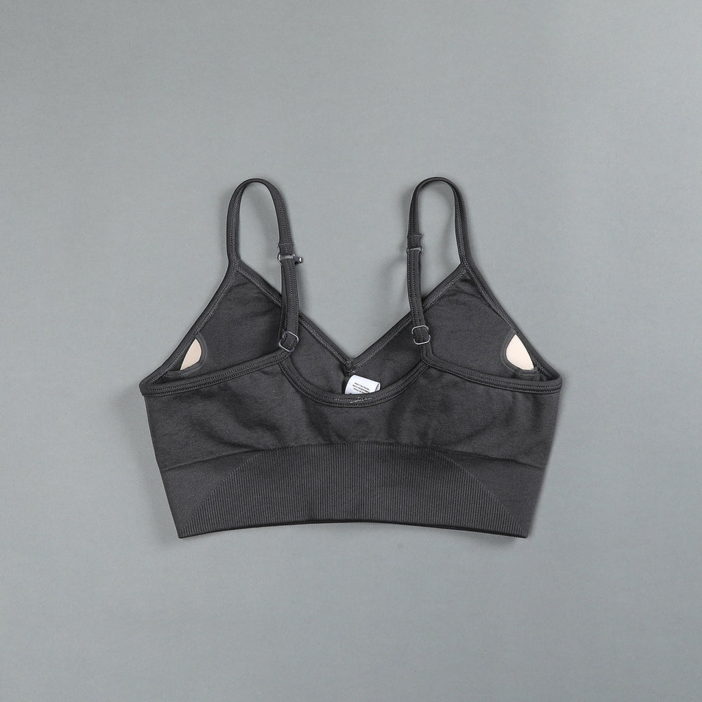 IYKYK Everson Seamless "Sports" Bra in Wolf Gray — imagem 4