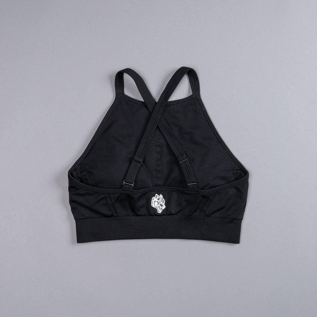 Chopper "Everson Seamless" High Neck Bra in Black — imagem 4