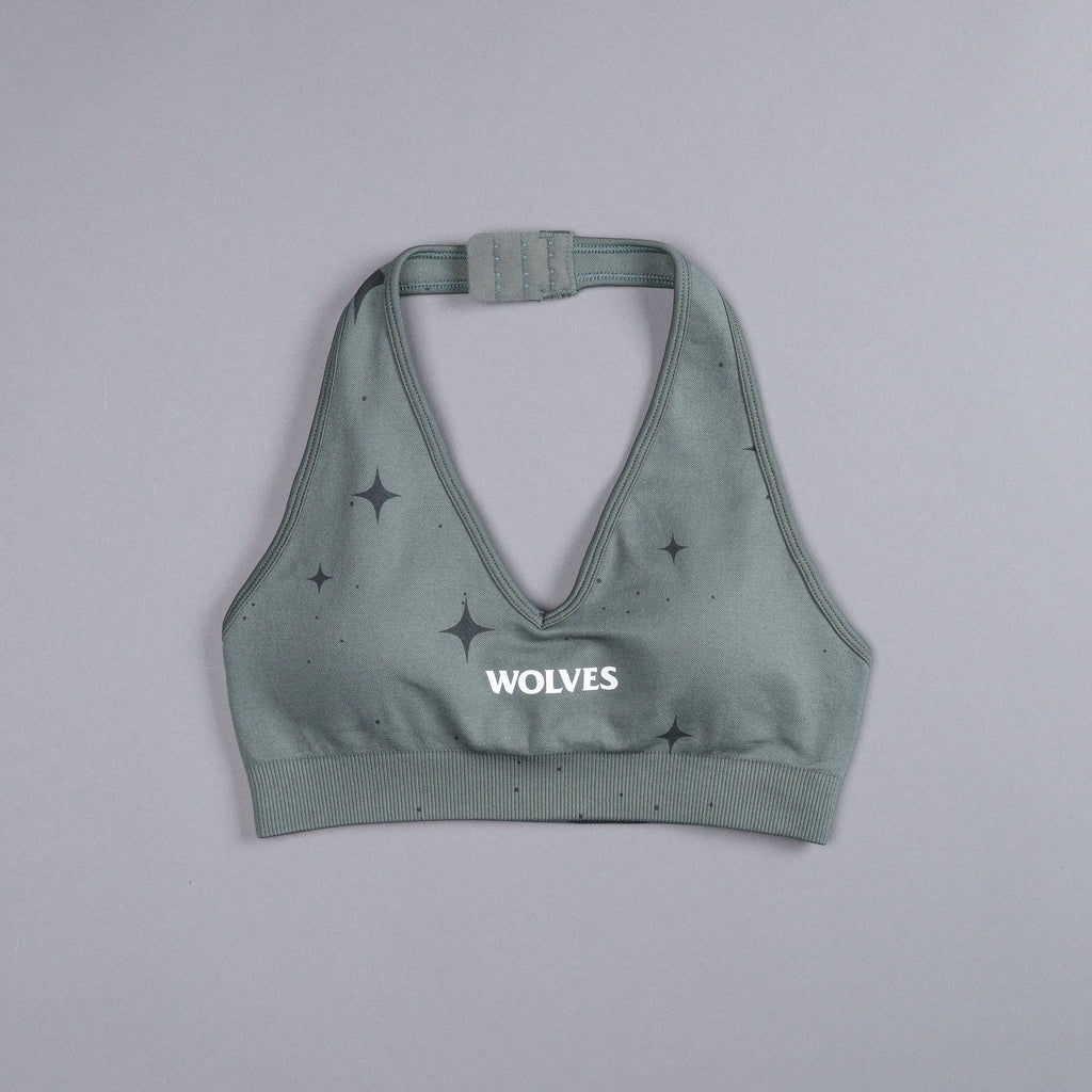 Hardcore "Everson Seamless" Halter Bra in Greek Stone Starry Night — imagem 3