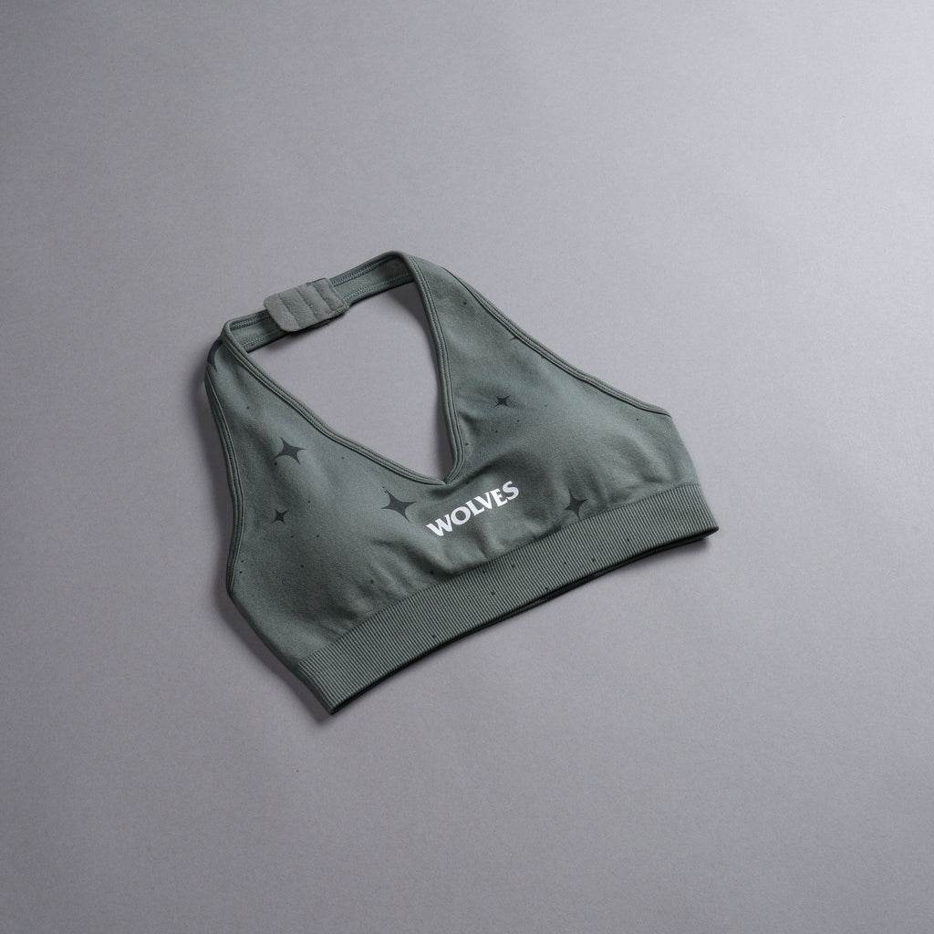 Hardcore "Everson Seamless" Halter Bra in Greek Stone Starry Night — imagem 9