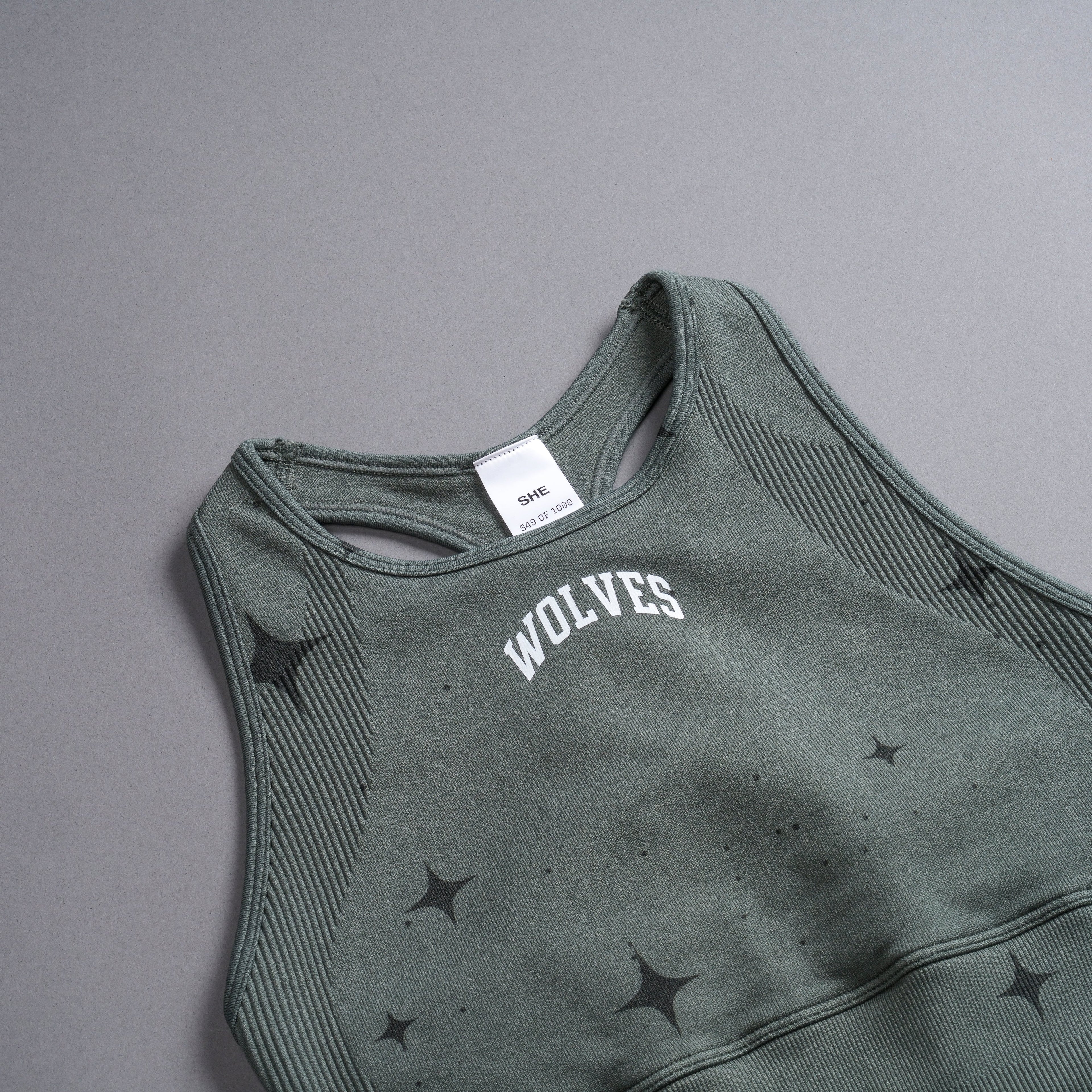 Loyalty "Everson Seamless" Racerback Tank in Greek Stone Starry Night — imagem 8