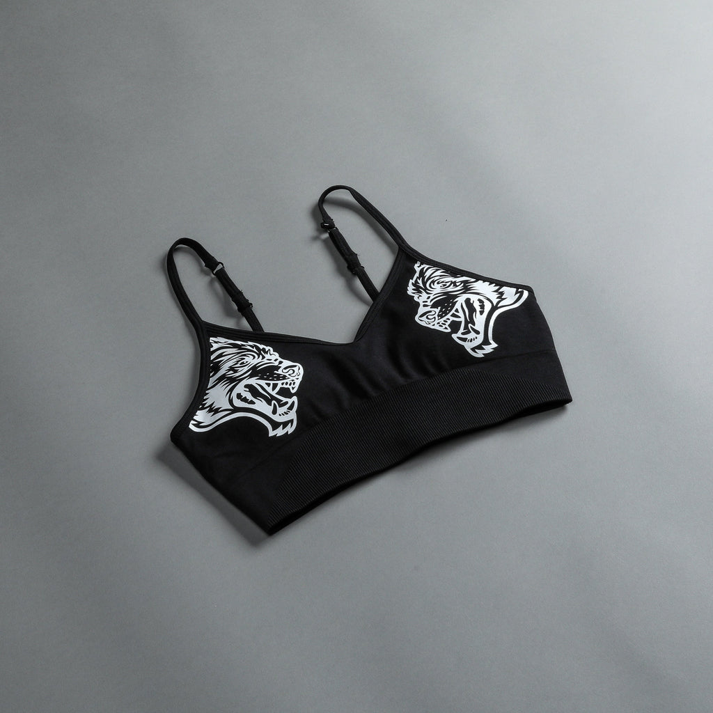 Dual Everson Seamless Sports Bra In Black - imagem 9