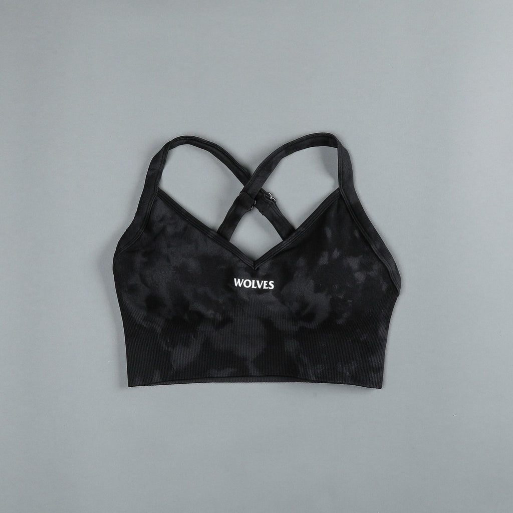 Hardcore "Everson Seamless" Sierra Bra in Tonal Black Jumbo Marble — imagem 3