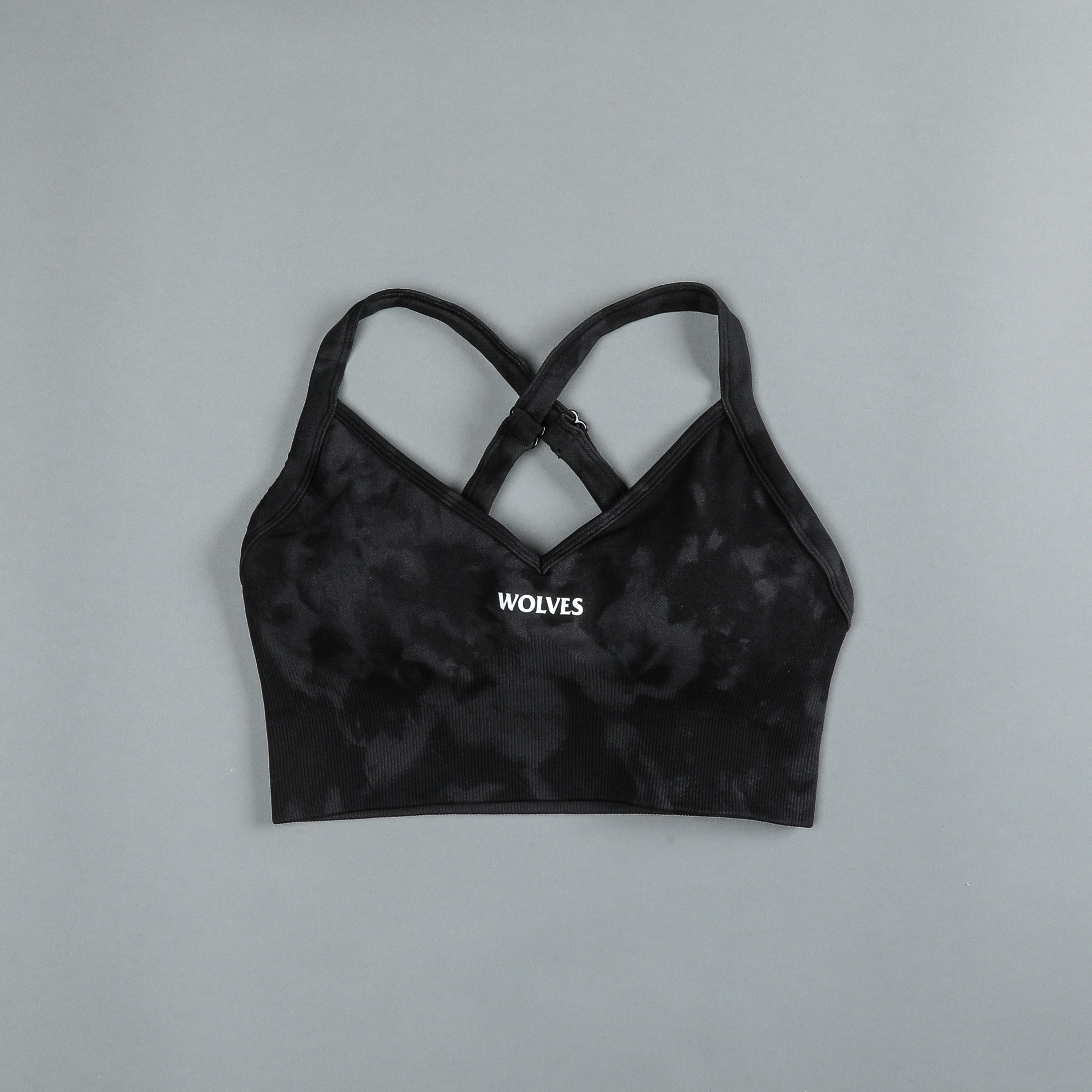 Hardcore "Everson Seamless" Sierra Bra in Tonal Black Jumbo Marble — imagem 3