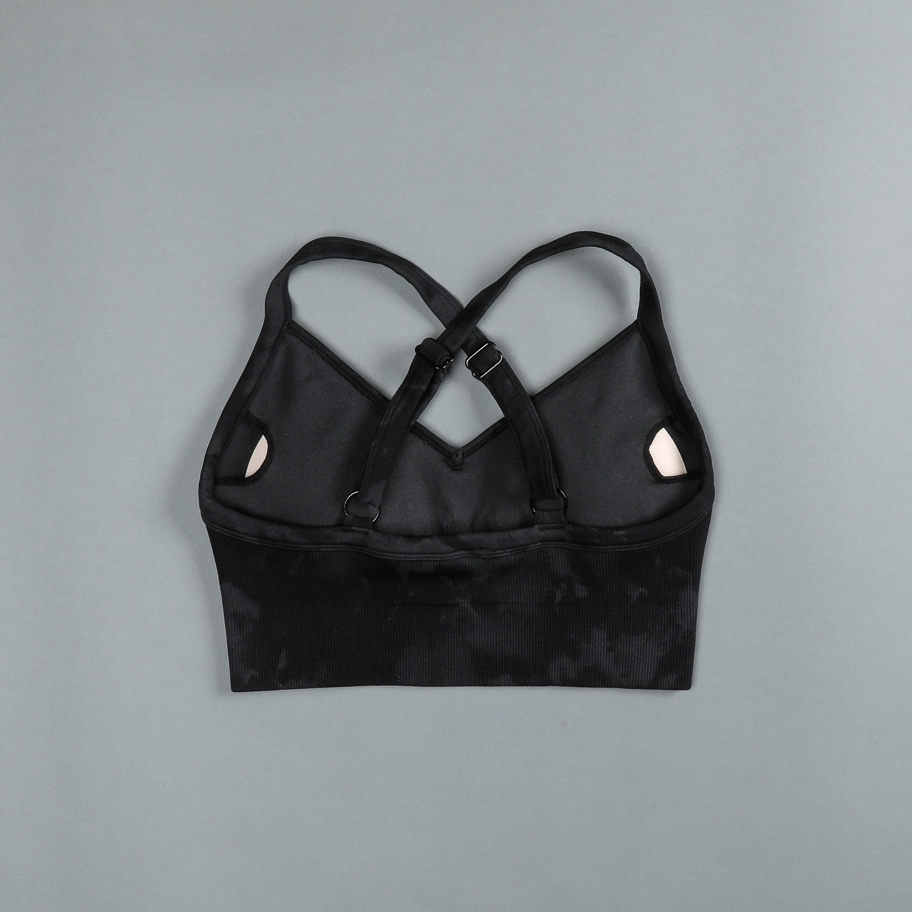 Hardcore "Everson Seamless" Sierra Bra in Tonal Black Jumbo Marble — imagem 4