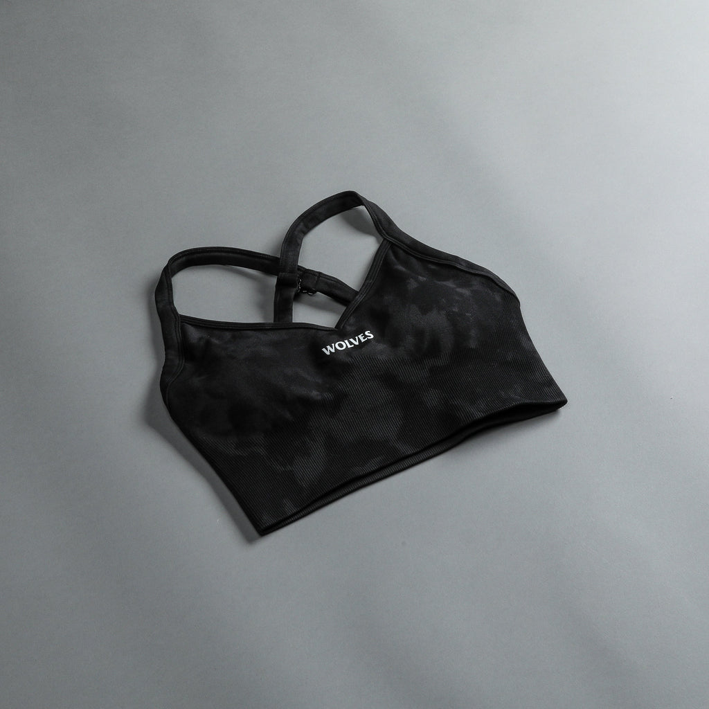 Hardcore "Everson Seamless" Sierra Bra in Tonal Black Jumbo Marble — imagem 9