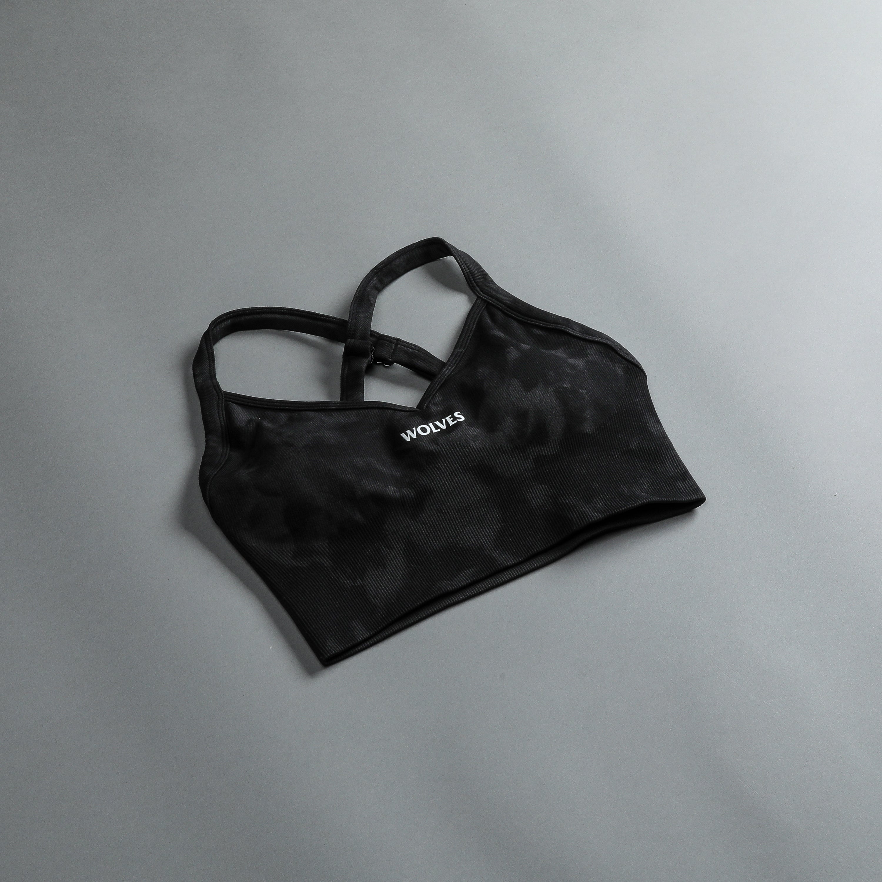 Hardcore "Everson Seamless" Sierra Bra in Tonal Black Jumbo Marble — imagem 9