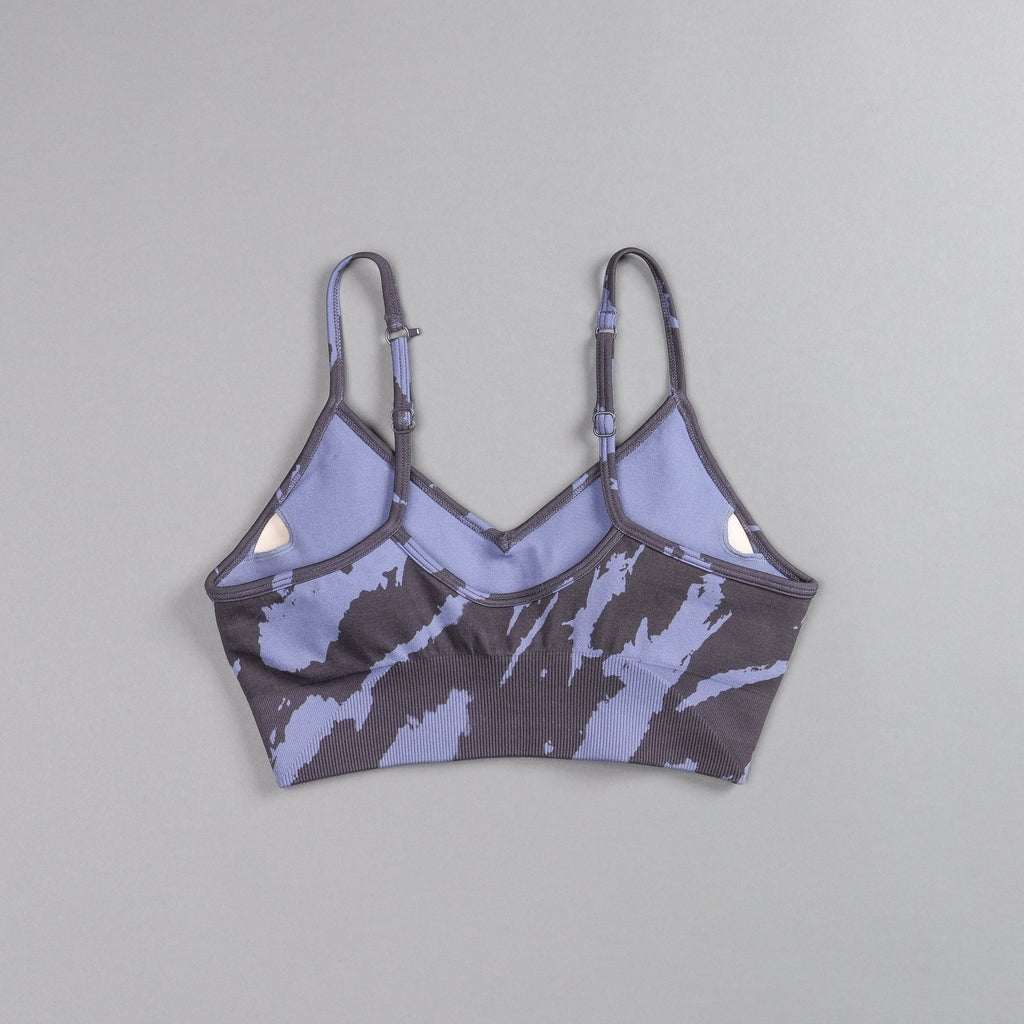 Dual "Everson Seamless" Sports Bra in Purple Stone Native Camo — imagem 4