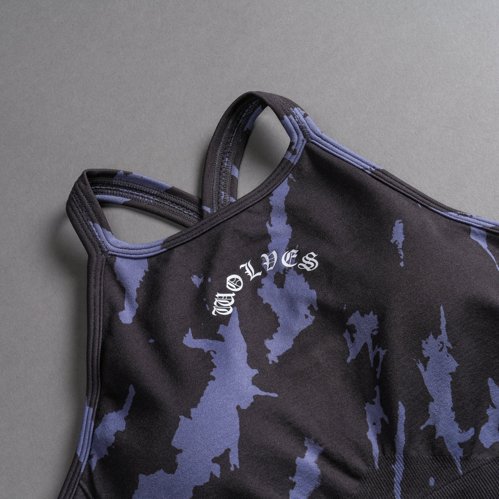 Chopper "Everson Seamless" High Neck Bra in Purple Stone Native Camo — imagem 8