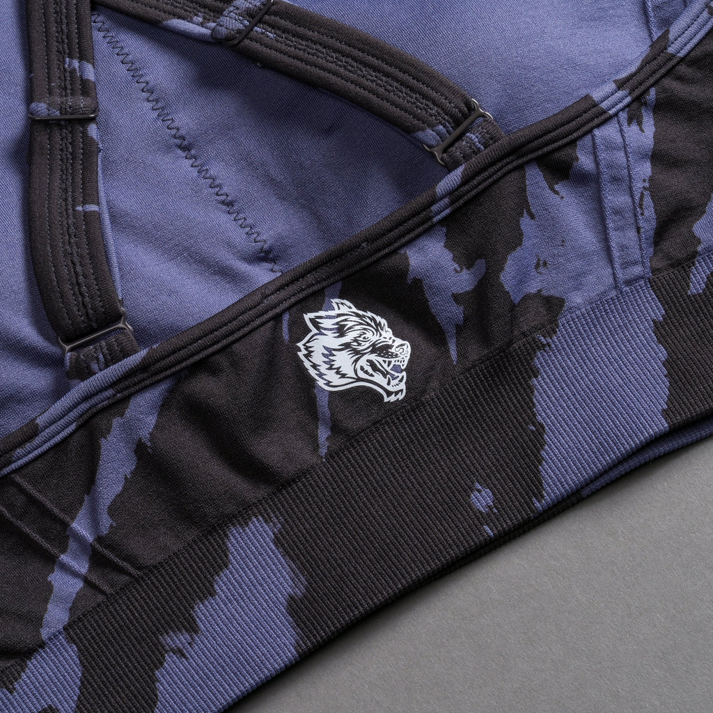 Chopper "Everson Seamless" High Neck Bra in Purple Stone Native Camo — imagem 9