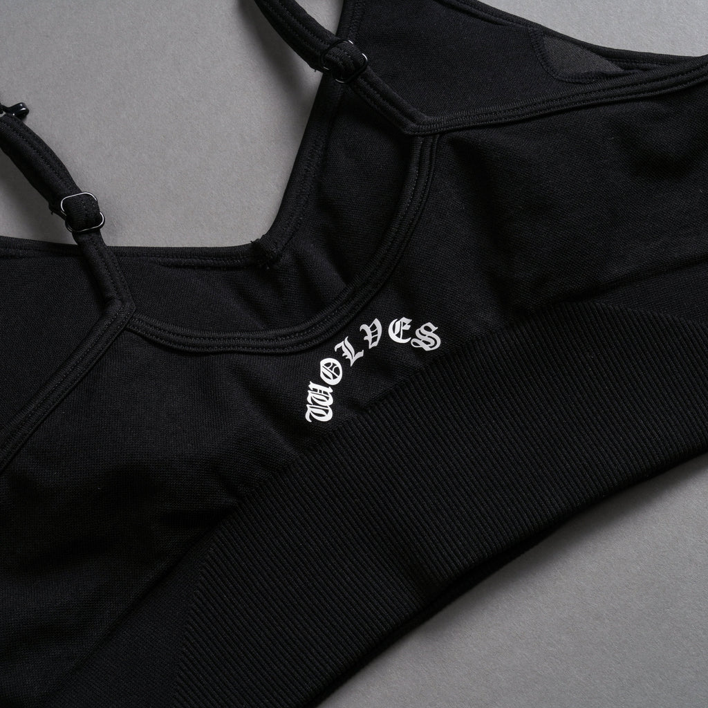 Wolf Chopper "Everson Seamless" Sports Bra in Black — imagem 9