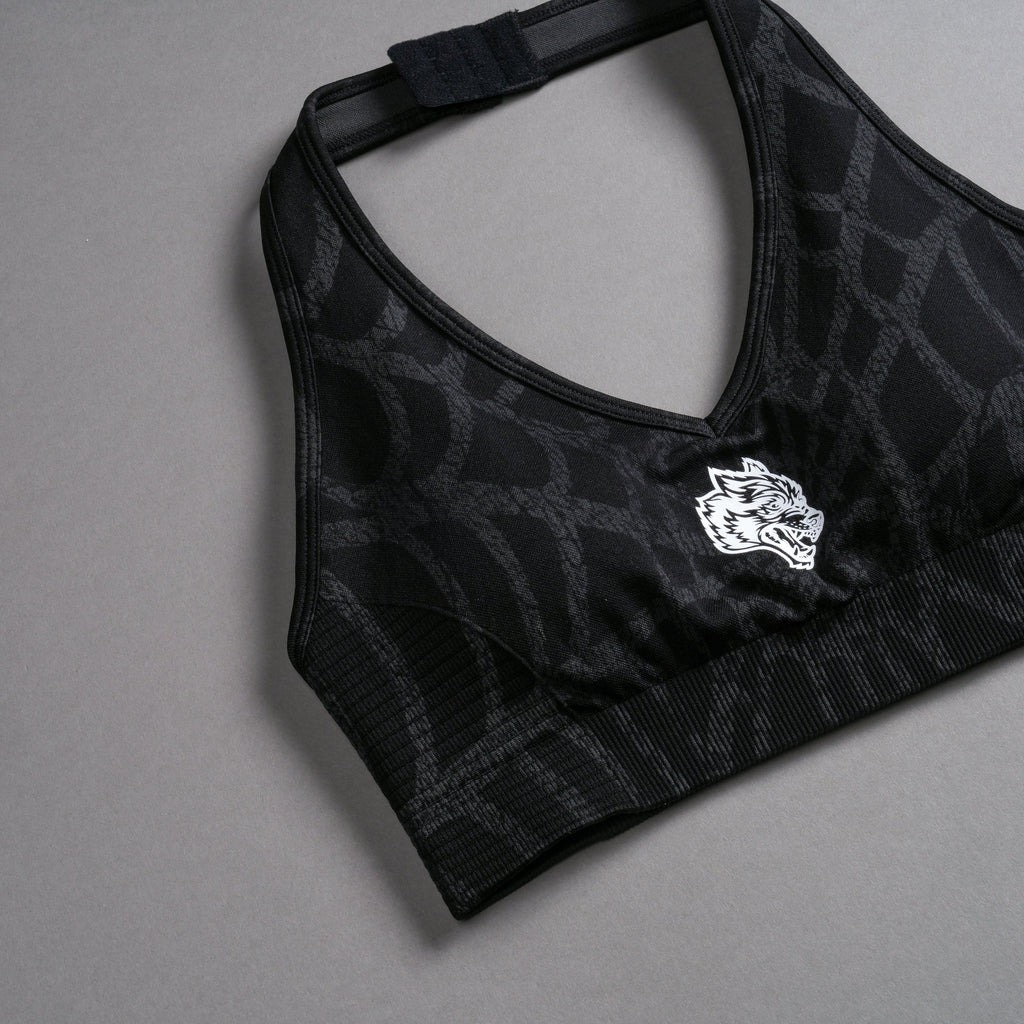 Single Wolf "Everson Seamless" Valencourt Bra in Black Symbiote Web V2 - imagem 8