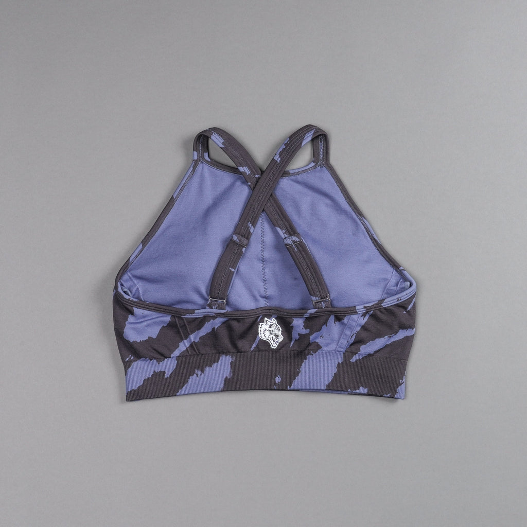 Chopper "Everson Seamless" High Neck Bra in Purple Stone Native Camo — imagem 4