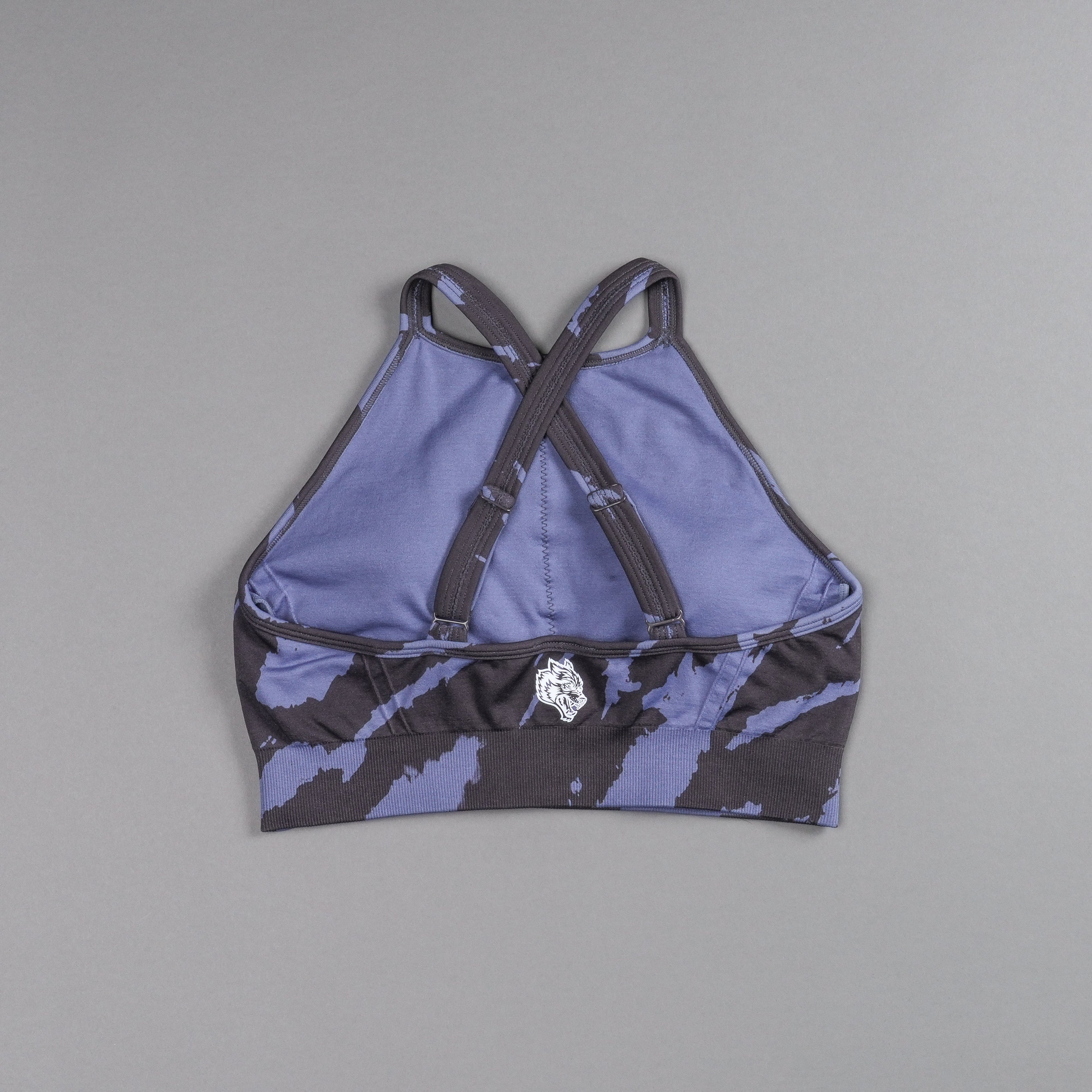 Chopper "Everson Seamless" High Neck Bra in Purple Stone Native Camo — imagem 4