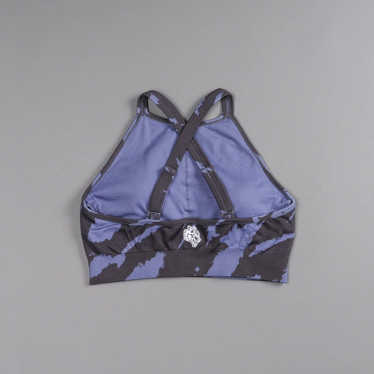 Chopper "Everson Seamless" High Neck Bra in Purple Stone Native Camo - imagem 4