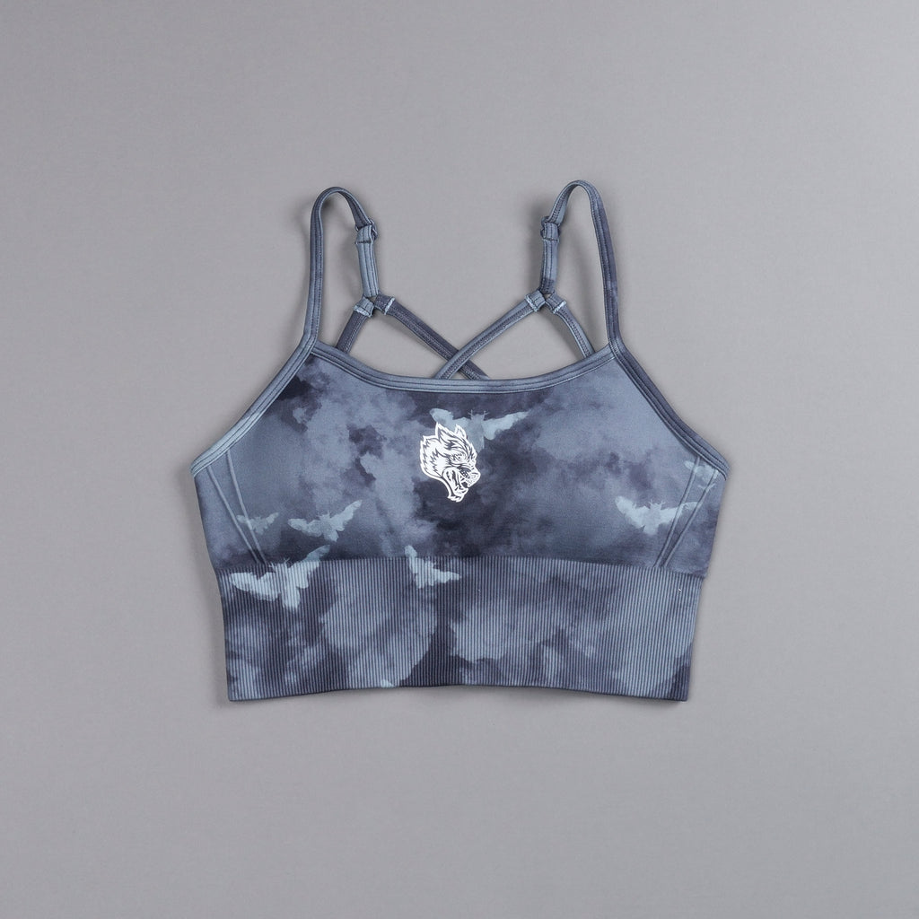Single Wolf Chopper "Everson Seamless" Huxley Bra in Blue Lagoon Death Moth Ghost Clouds - imagem 3