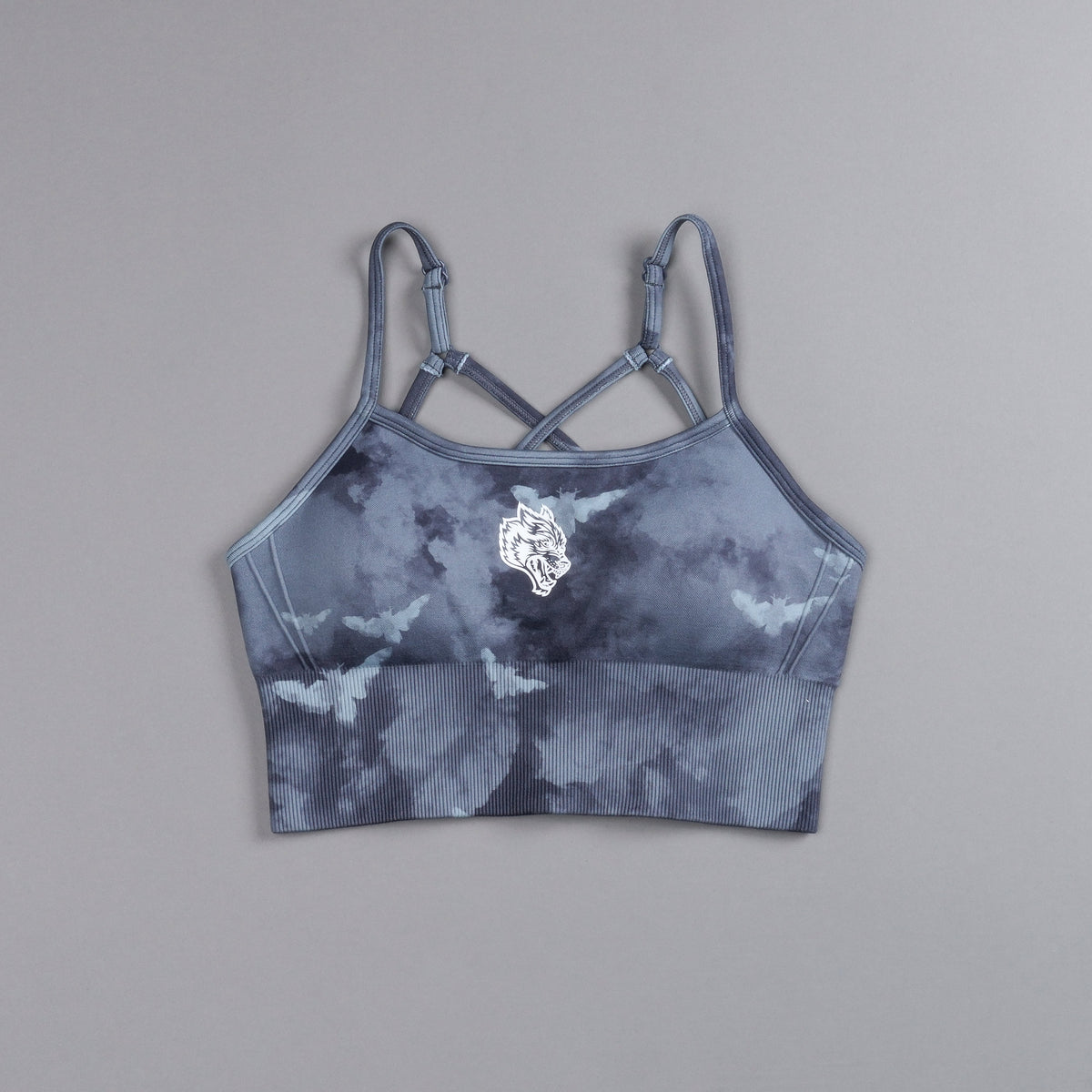 Single Wolf Chopper "Everson Seamless" Huxley Bra in Blue Lagoon Death Moth Ghost Clouds - imagem 3