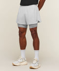 Running 4" 2in1 Shorts - Light Grey/Smokey Grey — imagem 1