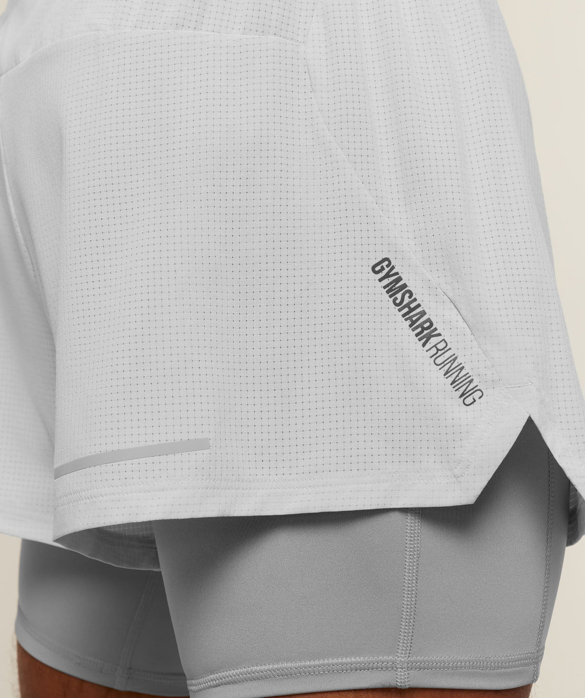 Running 4" 2in1 Shorts - Light Grey/Smokey Grey — imagem 6