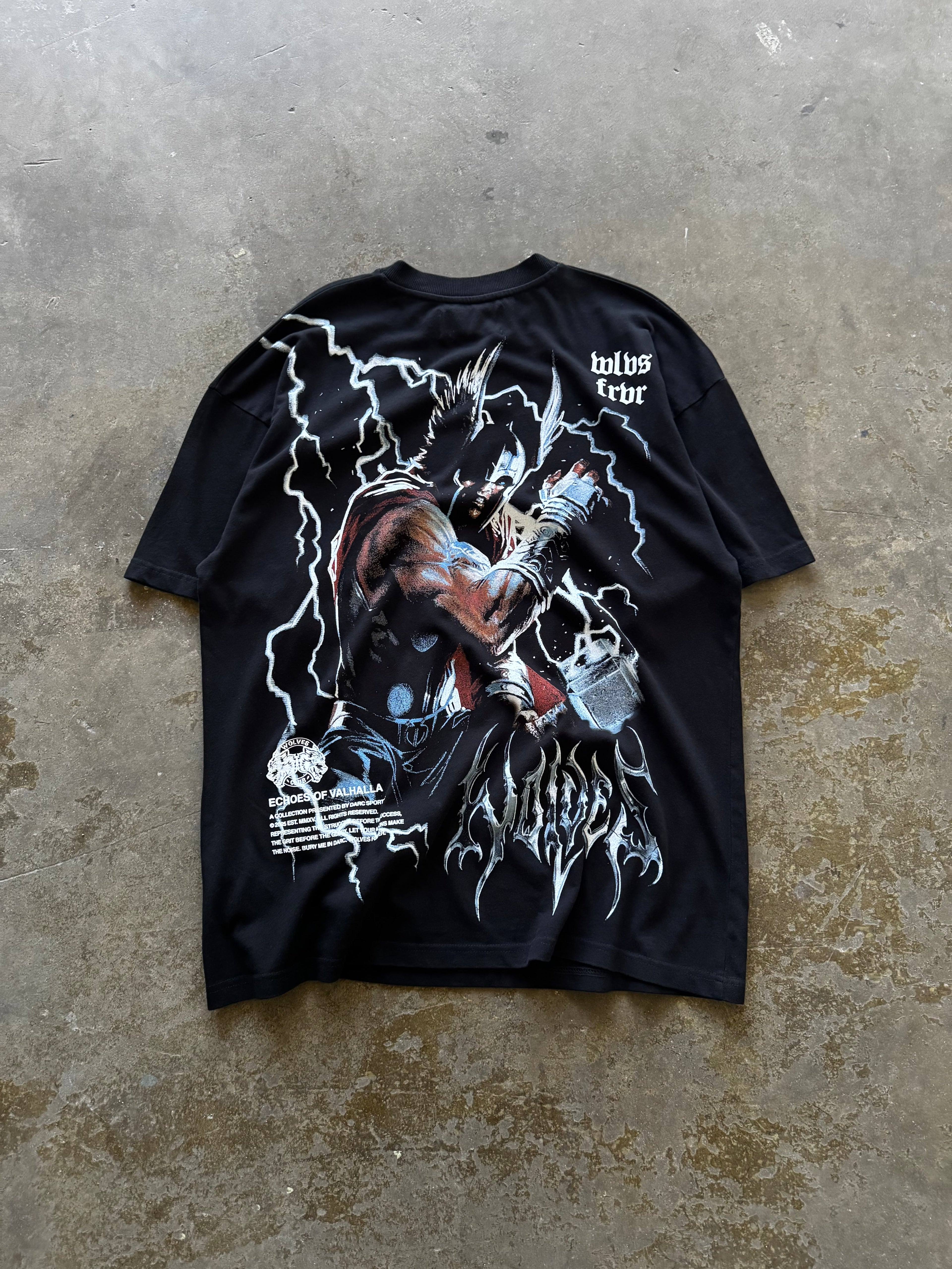 God Of Thunder "Premium" Oversized Tee in Black — imagem 5