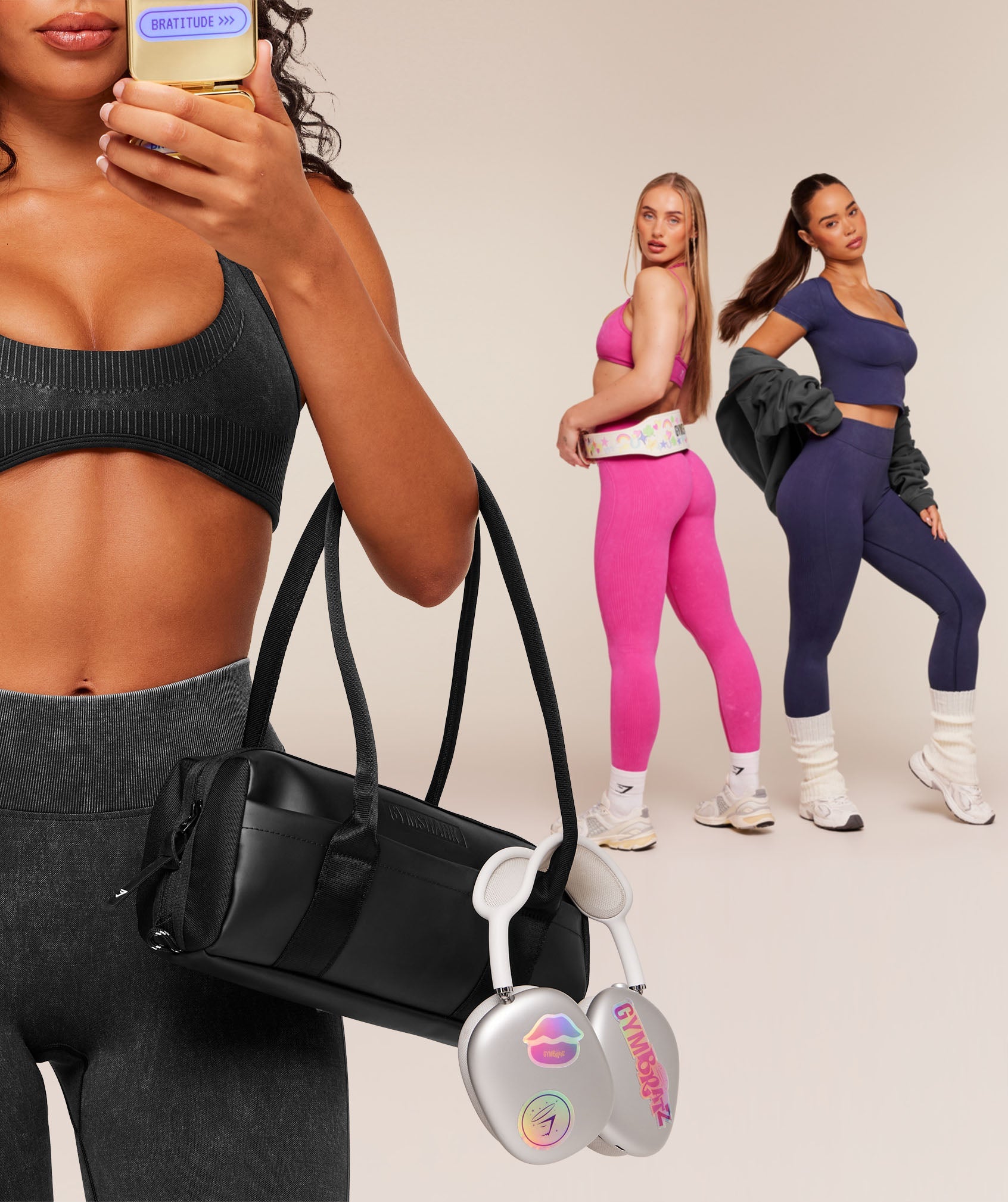Gymshark x Bratz Leggings - Super-Set Pink/Wash — imagem 6