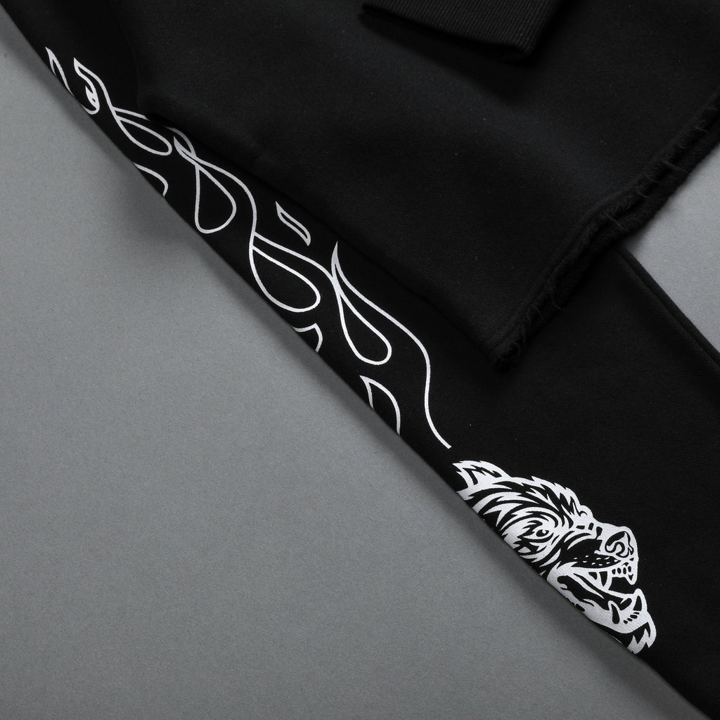 Eternal Flame Raglan (Cropped) Crewneck in Black - imagem 10