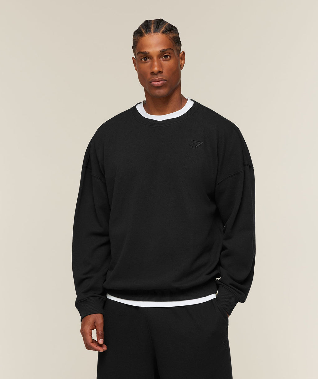 Campus Crest Sweatshirt - Black — imagem 1