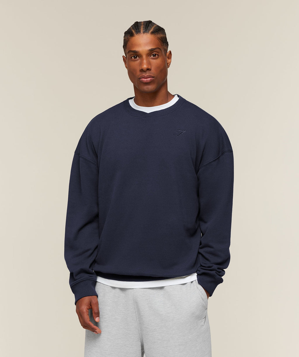 Campus Crest Sweatshirt - Heavy Blue — imagem 1