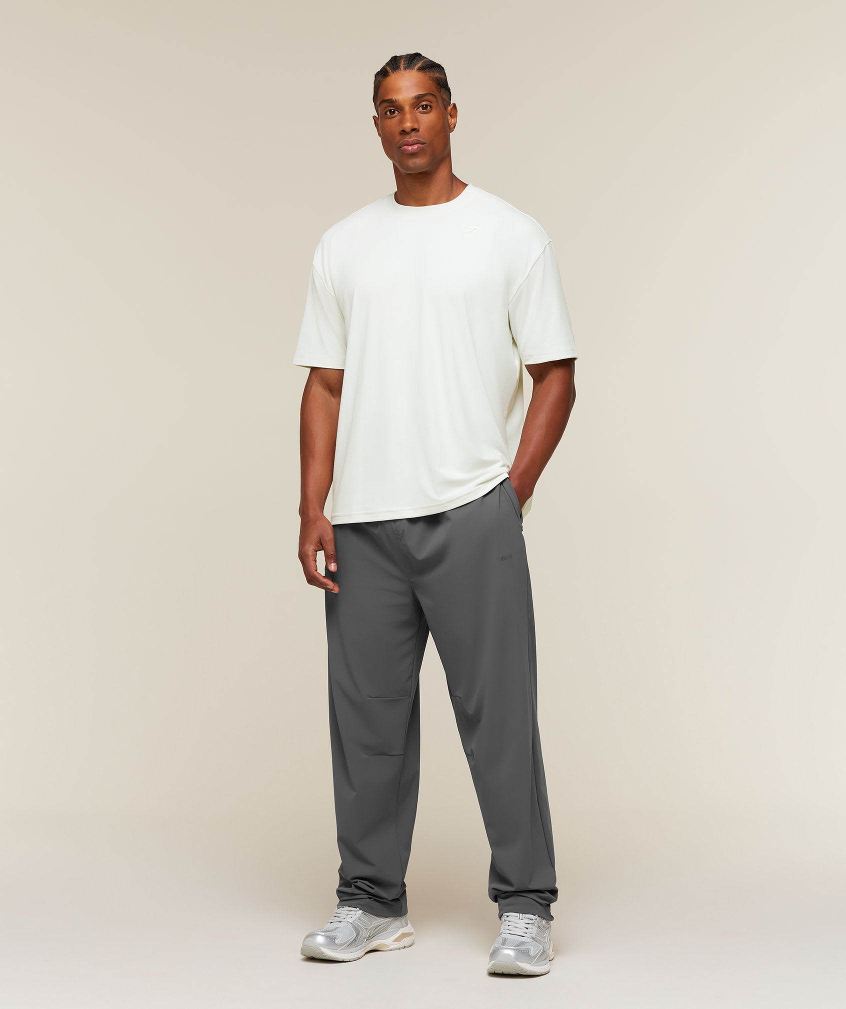 Campus Crest Oversized Pants - Dark Grey — imagem 6