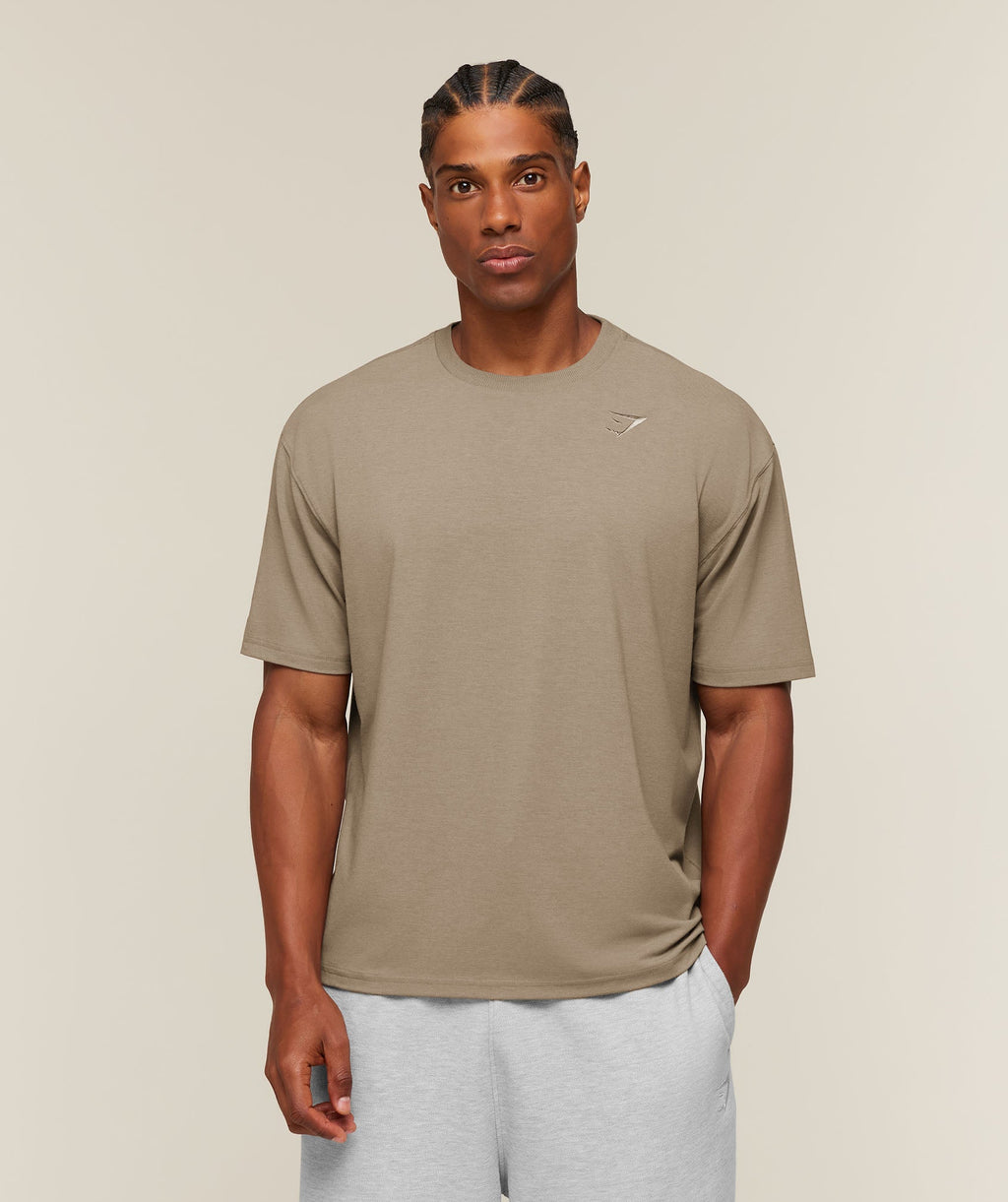 Campus Crest T-Shirt - Lifestyle Brown — imagem 1