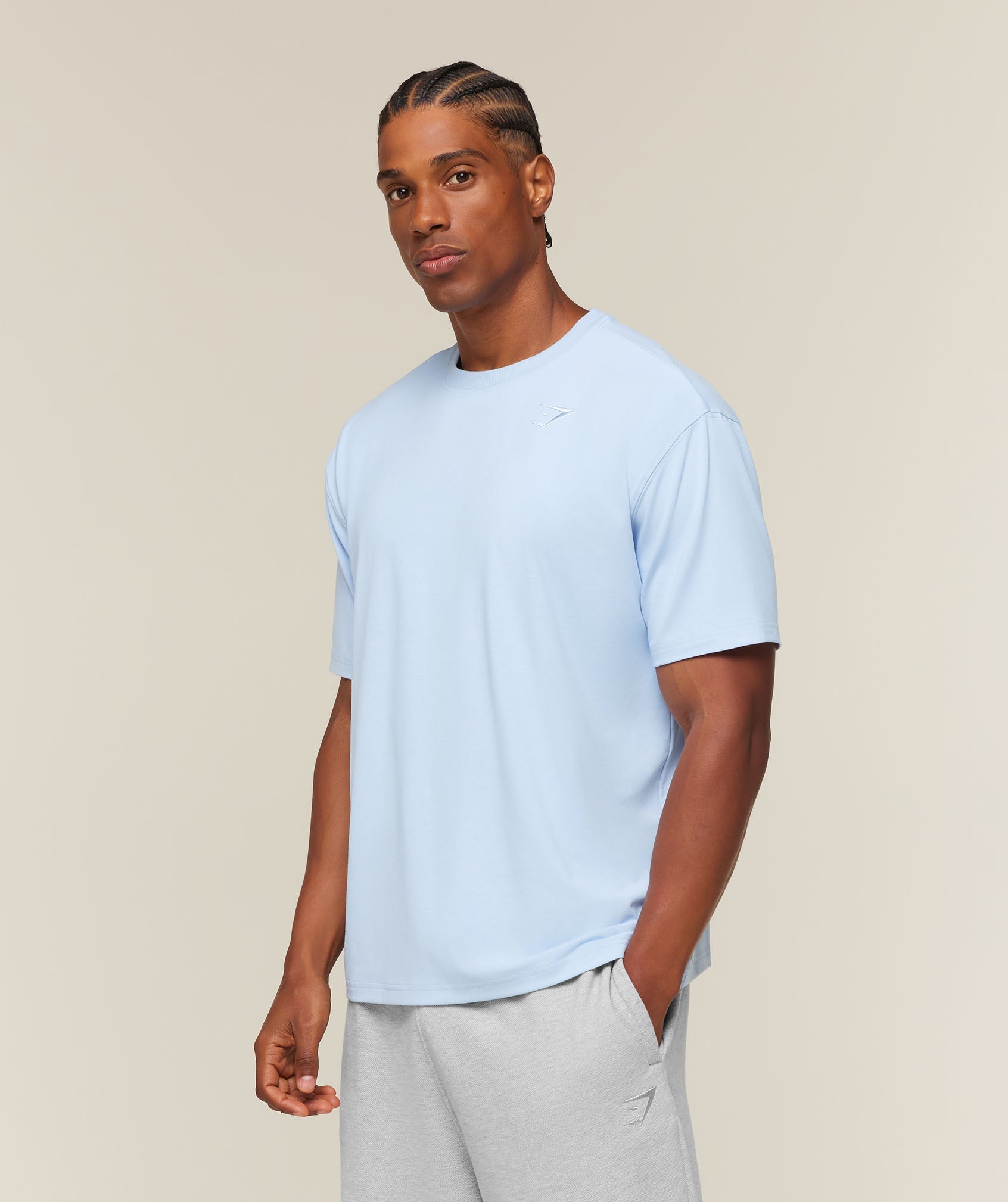 Campus Crest T-Shirt - Tranquil Blue — imagem 3