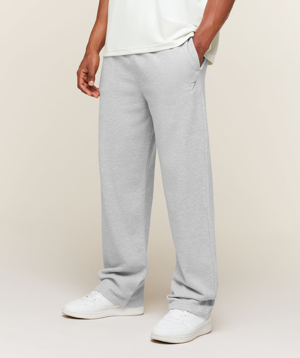 Campus Crest Wide Leg Joggers - Bros Soft Grey Marl — imagem 2