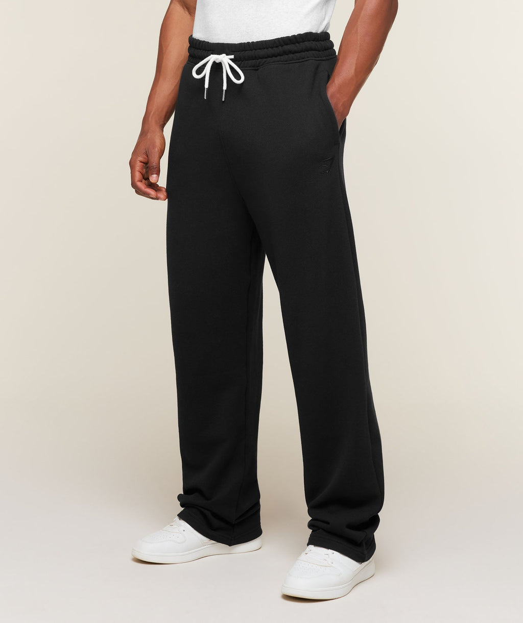 Campus Crest Wide Leg Joggers - Black — imagem 3