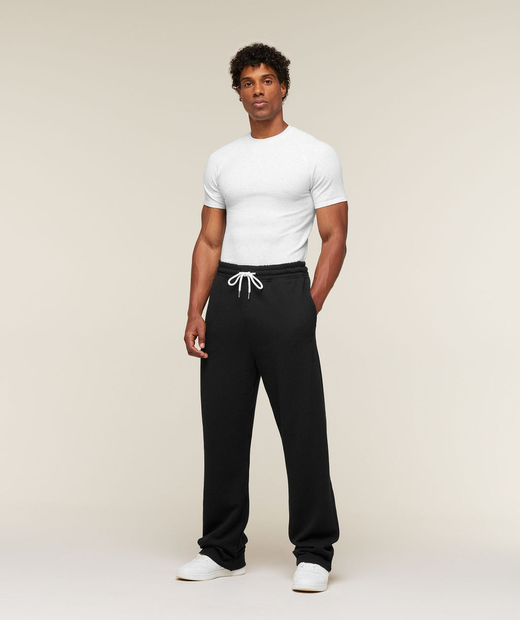 Campus Crest Wide Leg Joggers - Black — imagem 5