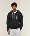 Campus Crest Zip Through Hoodie - Black — imagem 1