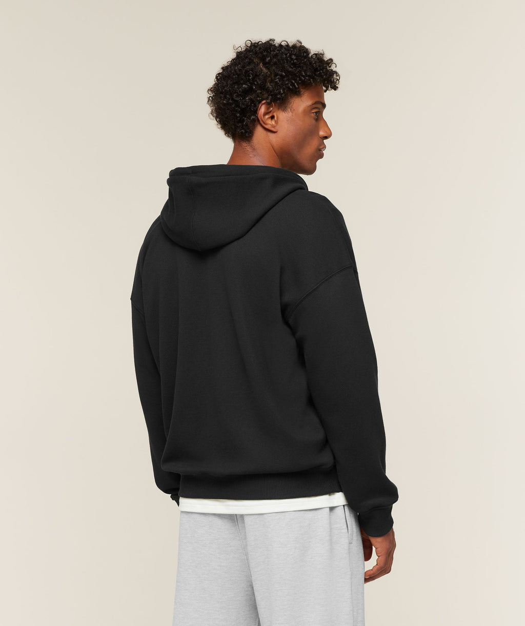Campus Crest Zip Through Hoodie - Black — imagem 3
