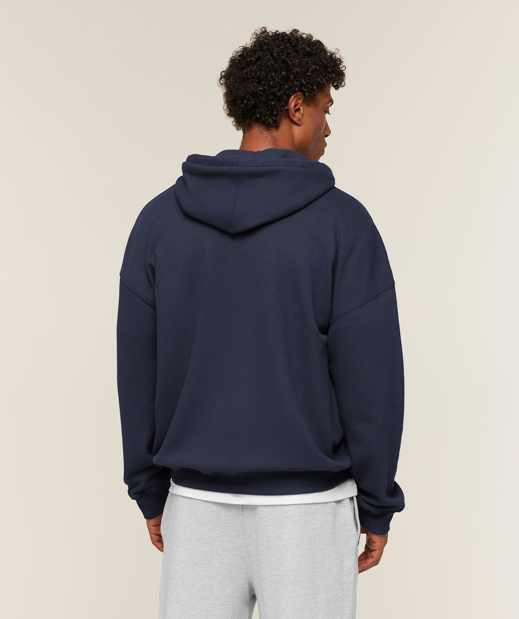 Campus Crest Zip Through Hoodie - Heavy Blue — imagem 2